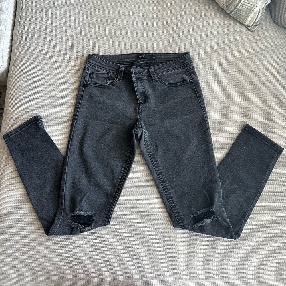 Black straight-legged Harper Denim